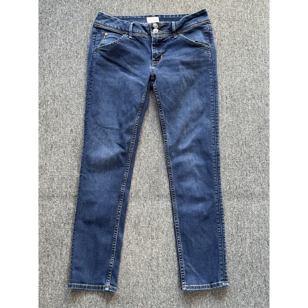 Hudson Collin Flap Skinny Jeans Low Rise Dark Wash Woman's Size 28 (30x27)